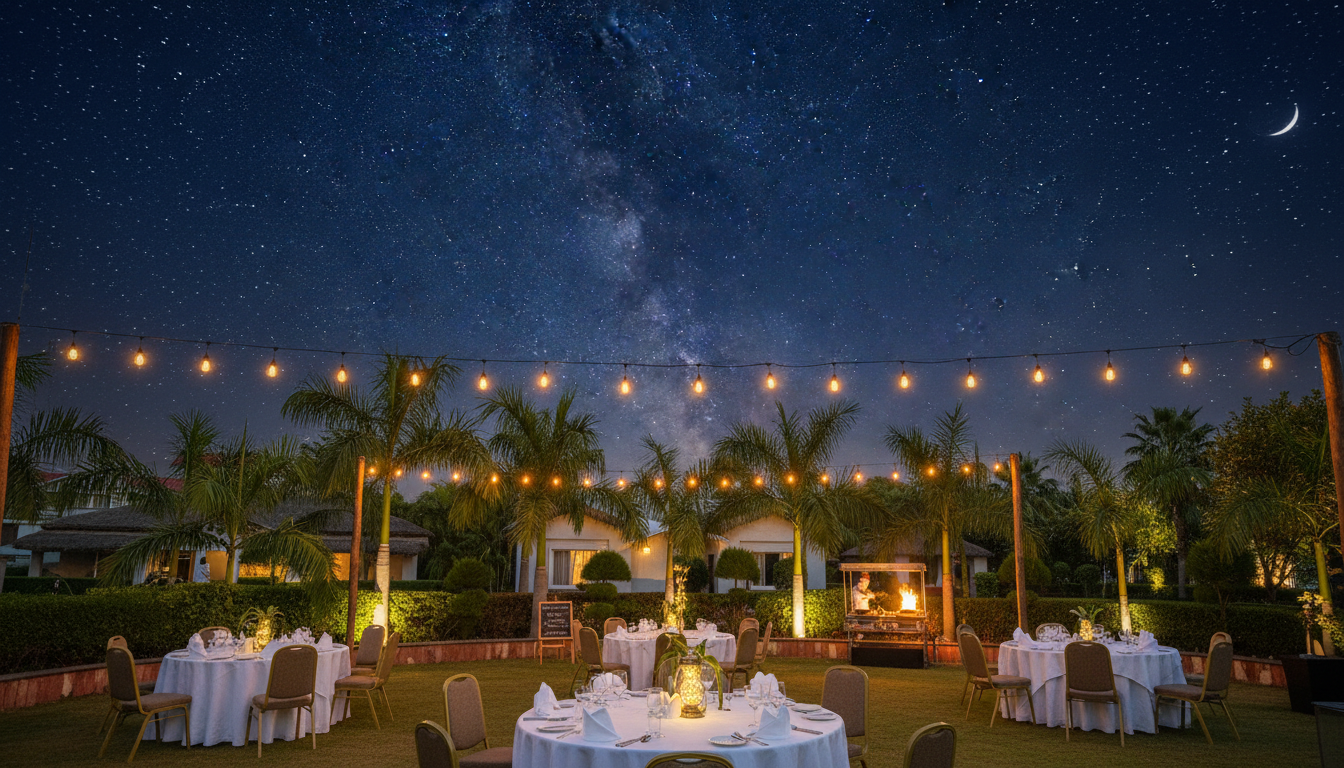 Open Restaurant at Corbett Selva Resort